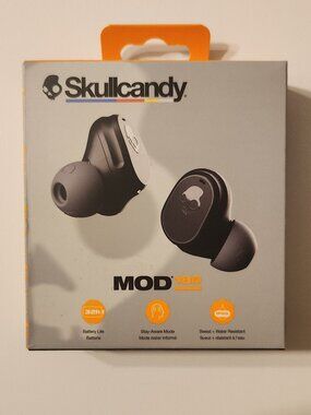 Skullcandy MOD 180 Bluetooth Wireless Earbuds Black New